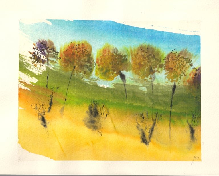 La forêt dans le vent